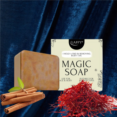 LAFFY Saffron Sandal Glow Soap – Multani Mitti Enriched Ayurvedic Formula (Pack of 1)(100 g)