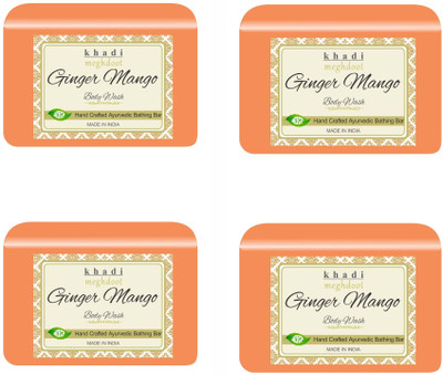 KHADI MEGHDOOT AYURVEDIC GINGER MANGO BODY WASH(4 x 125 g)