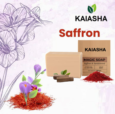 KAIASHA Soap|Handmade Soap Saffron Soap |for Pigmentation & Glowing Skin(150 g)