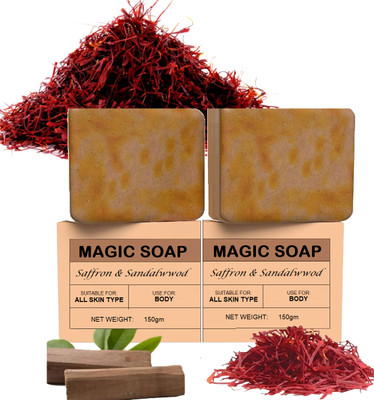 AGLEY The Soaps Saffron Sandalwood & Magic Soaps For Bath(2 x 150 g)