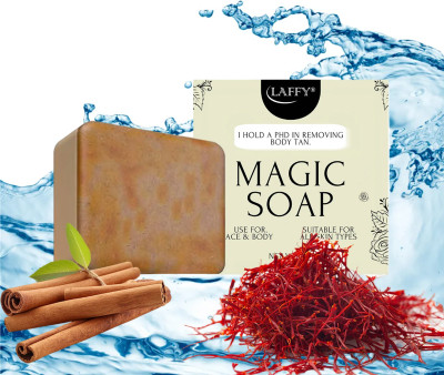 LAFFY Sandalwood Enriched Soap – For Radiant Skin & Everyday Freshness (Pack of 1)(100 g)
