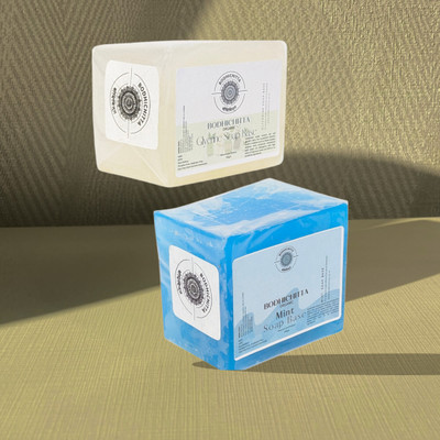 Bodhichitta Ultra Clear Transparent Glycerin & Mint Soap Base Combo for DIY Soap Making(2 x 250 g)