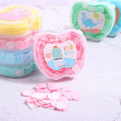Glamezone BEST AT ANY TIME USE MINI APPLE SHAPE SOAP PAPER ALL SKIN TYPE(6 x 3.33 g)