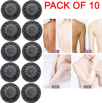 ODDEVEN Activated Charcoal Bath Soap for Face Deep Clean, (100 g)(10 x 100 g)