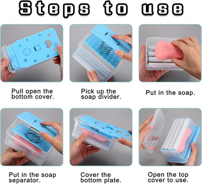 SATSUN ENTERPRISE 1 Pcs Soap Roller Dispensor(Transperant,SkyBlue)