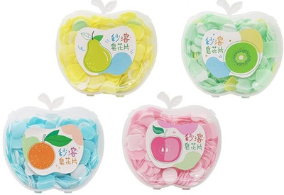 ShopCircuit 4 Pcs Paper Soap in a Plastic Box Clean Soft Bath For Travel Paper(4 x 5 g)