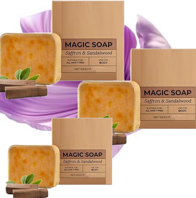 AGLEY Magic Soap Sandal Wood And Saffron(3 x 150 g)