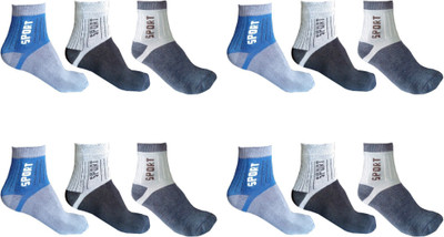 AKsells Men Self Design Ankle Length(Pack of 12)