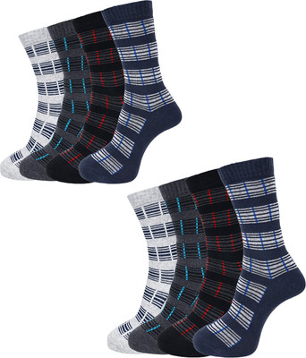 Dollar Men Self Design Calf Length(Pack of 8)
