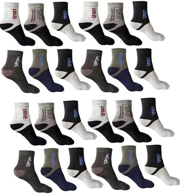 Wego Men Color Block Ankle Length(Pack of 12)