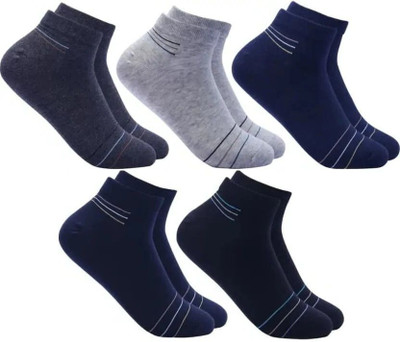 RamNRetail Men & Women Self Design Ankle Length(Pack of 5)