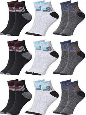 IVOLGA Men Solid Ankle Length, Mid-Calf/Crew