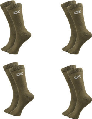 XJARVIS Men Solid Calf Length(Pack of 4)