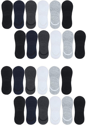 SHATMUS Men & Women Solid Peds/Footie/No-Show(Pack of 24)