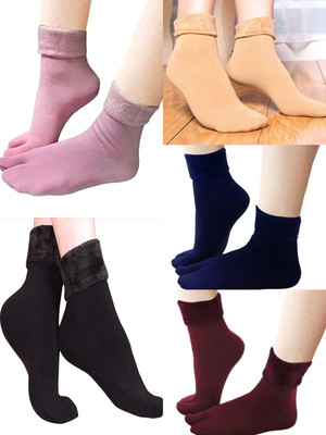 Exclusiveless Women Solid Ankle Length(Pack of 5)