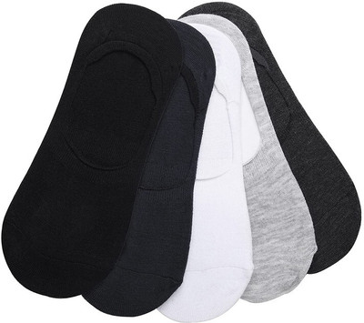 SHATMUS Men & Women Solid Peds/Footie/No-Show(Pack of 5)