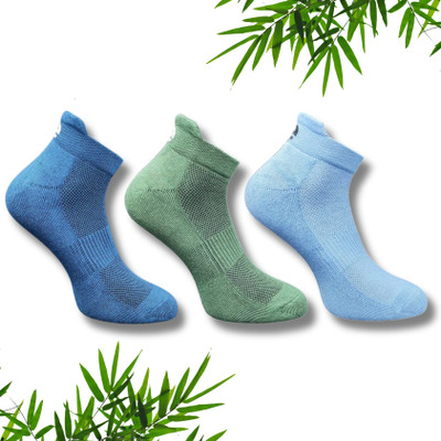 ecosync Unisex Solid Ankle Length(Pack of 3)