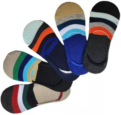 Tahiro Men Polka Print Low Cut(Pack of 5)