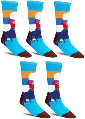 Dollar Men Printed Calf Length(Pack of 5)