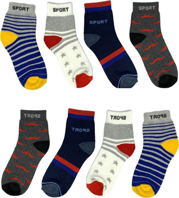 Tixy Men Ankle Length(Pack of 8)