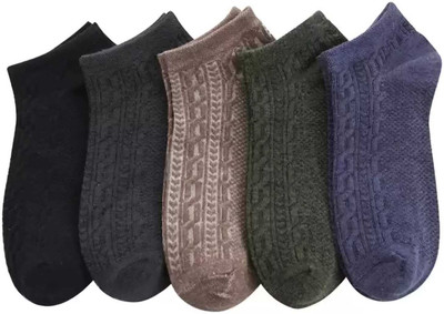 JaRi lifestyle Men Printed Ankle Length(Pack of 5)