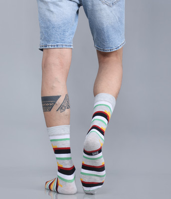 Dollar Men Striped Calf Length(Pack of 5)