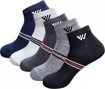 Winget Men & Women Printed Ankle Length(Pack of 5)