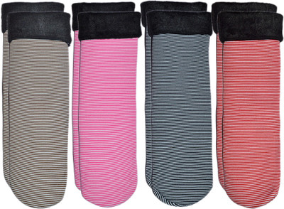 ME Stores Women Striped Ankle Length(Pack of 4)
