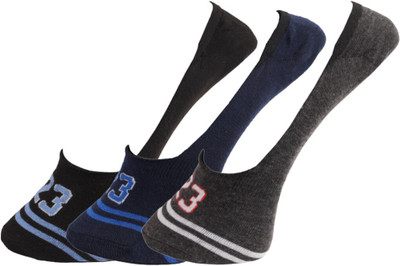 Dollar Men Self Design Peds/Footie/No-Show(Pack of 3)