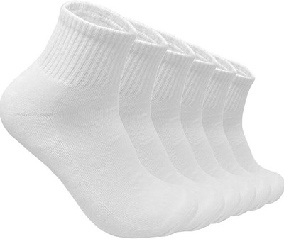 Basketship Men Solid Ankle Length(Pack of 6)