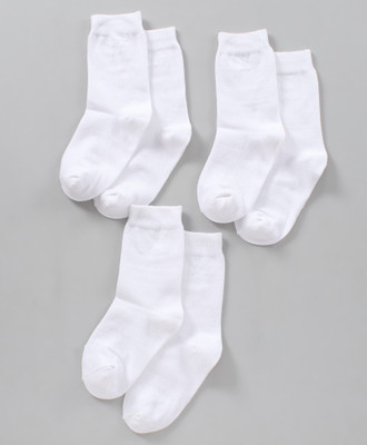 LEBERTY Boys & Girls Solid Ankle Length(Pack of 3)
