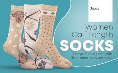 Bodiclap Women Printed, Floral Print, Graphic Print Ankle Length, Mid-Calf/Crew(Pack of 3)