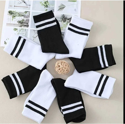 The jem den Men & Women Self Design Mid-Calf/Crew(Pack of 8)
