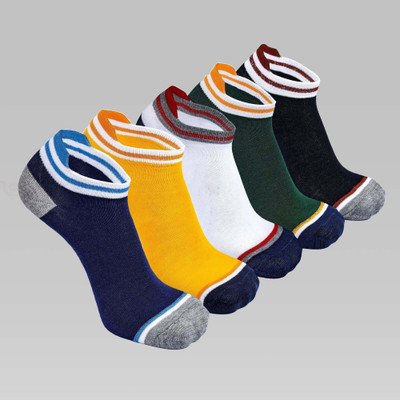 Sarvatr Unisex Solid Ankle Length(Pack of 5)