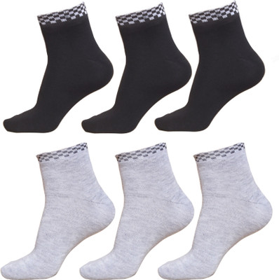 FABLOID Men & Women Solid Ankle Length(Pack of 6)