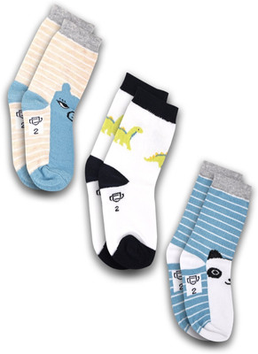Dollar Baby Boys & Baby Girls Self Design Mid-Calf/Crew(Pack of 3)