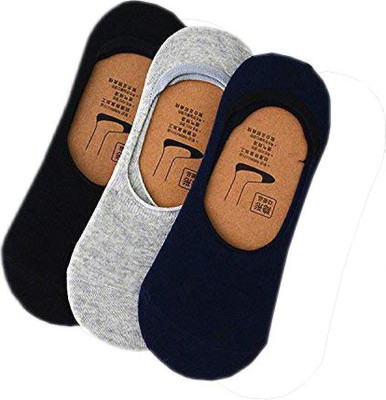 Oon Woon Men & Women Self Design Peds/Footie/No-Show(Pack of 3)