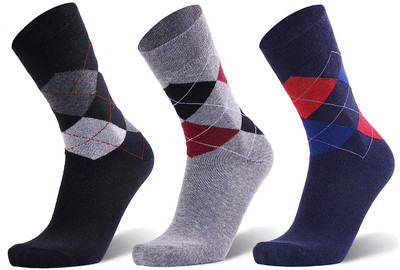 Suprix Unisex Printed, Graphic Print, Geometric Print Ankle Length, Mid-Calf/Crew(Pack of 3)