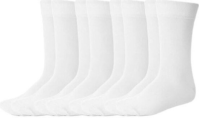 Suprix Unisex Solid Calf Length, Mid-Calf/Crew(Pack of 4)