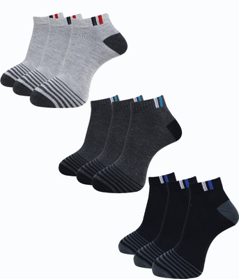 Dollar Men Self Design Ankle Length(Pack of 9)