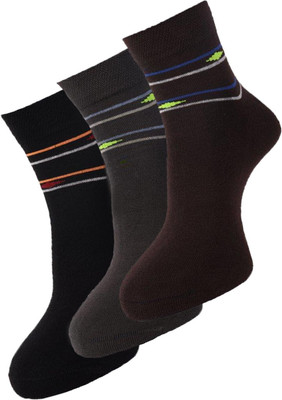Dollar Men Striped Ankle Length(Pack of 3)