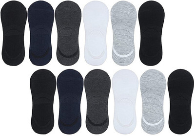 SHATMUS Men & Women Solid Peds/Footie/No-Show(Pack of 12)