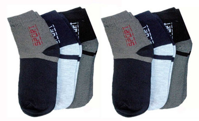 orrery Men & Women Self Design Ankle Length(Pack of 6)