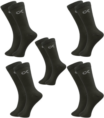 XJARVIS Men Solid Calf Length(Pack of 5)