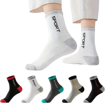 BASKESTHIP Men Self Design Ankle Length(Pack of 5)