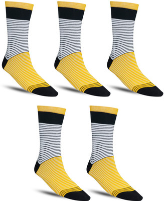 Dollar Men Striped Calf Length(Pack of 5)