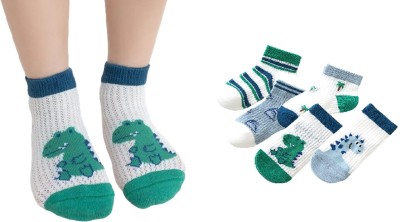 MOMISY Baby Boys & Baby Girls Ankle Length(Pack of 5)