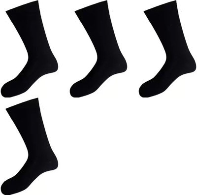 Tahiro Unisex Solid Knee High, Calf Length(Pack of 4)
