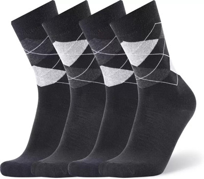 Tahiro Men Printed Ankle Length, Mid-Calf/Crew(Pack of 4)