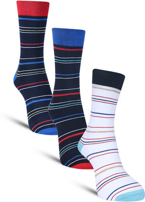Dollar Men Striped Calf Length(Pack of 3)